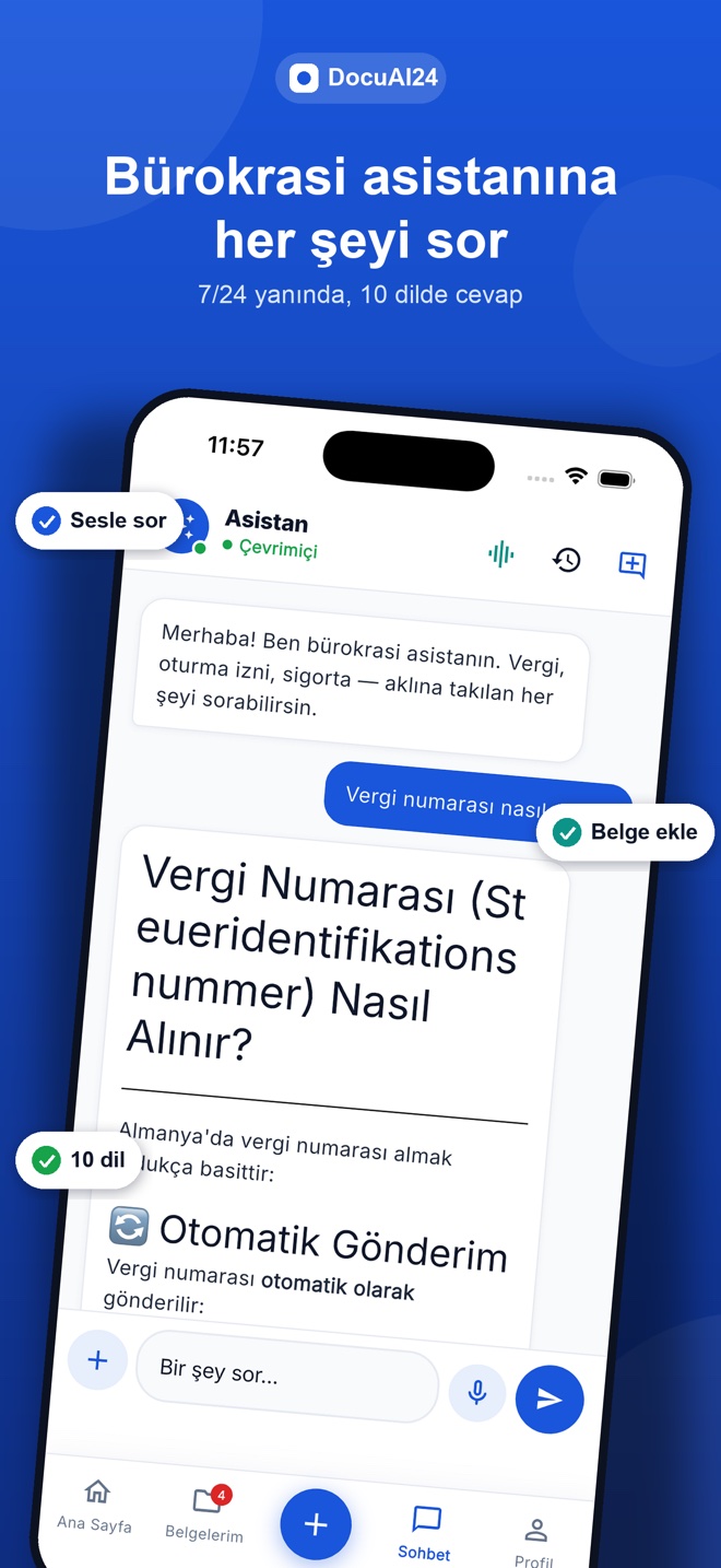 Chat mit dem Bürokratie-Assistenten: Antworten in 10 Sprachen